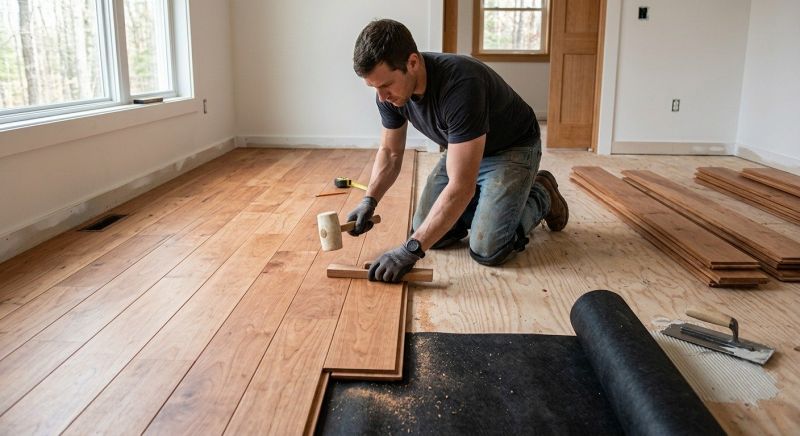 Cherry Floor Installation in Wesley Chapel, FL