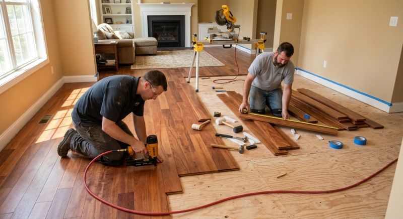 Cherry Floor Installation in Wesley Chapel, FL