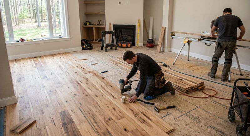 Hickory Floor Installation in Wesley Chapel, FL