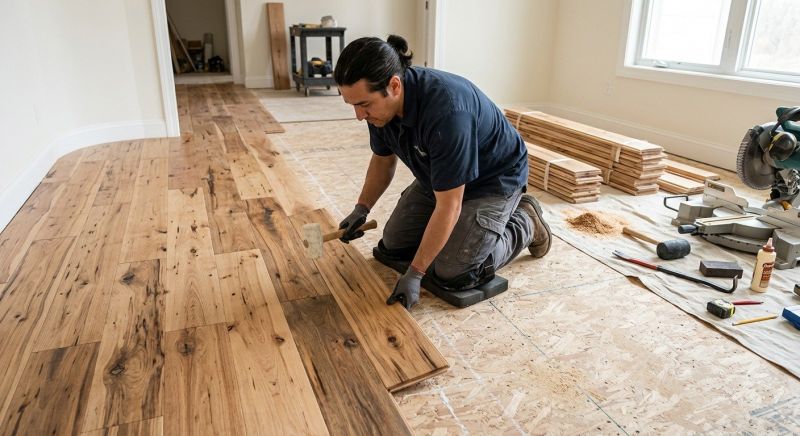 Hickory Floor Installation in Wesley Chapel, FL