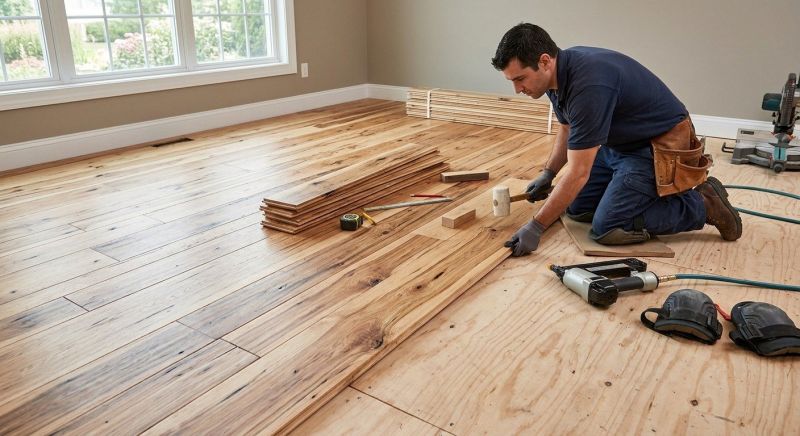 Hickory Floor Installation in Wesley Chapel, FL