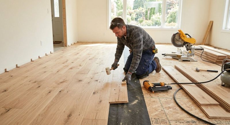 White Oak Floor Installation in Wesley Chapel, FL