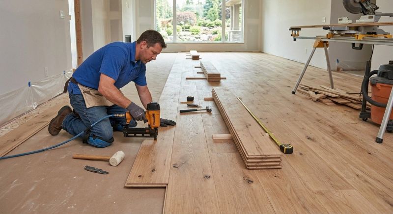 Wide Plank Floor Installation in Wesley Chapel, FL